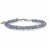 Bracelet tanzanite AA perles facettées 3 - 4mm argent 925 - La Boite à Cailloux