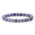 Bracelet tanzanite bleue A (boules 8 - 9mm) - La Boite à Cailloux