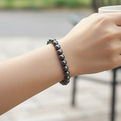 Bracelet terahertz Chine AA boules 5 - 6mm - La Boite à Cailloux