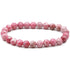 Bracelet thulite Norvège A (boules 5 - 6mm) - La Boite à Cailloux
