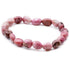 Bracelet thulite Norvège A (grains 5 - 7mm) - La Boite à Cailloux