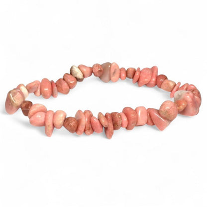Bracelet thulite Norvège A+ (perles baroques) - La Boite à Cailloux