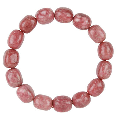 Thulite bracelet Norway A (rolled stones 10-12mm)