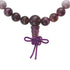 Bracelet tibétain améthyste Brésil A Mâlâ (boules 7 - 8mm) - La Boite à Cailloux