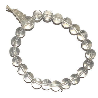 Pulsera de cristal de roca tibetano Brasil A (bolas de 7-8 mm)