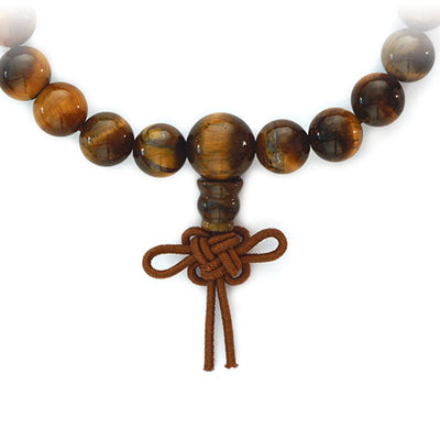 Pulsera de ojo de tigre tibetano Sudáfrica A Mâlâ Africa (bolas de 7-8 mm)