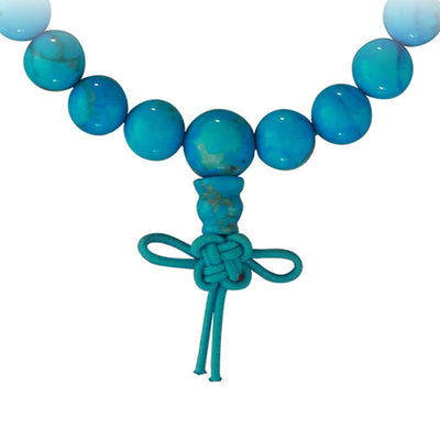 Bracelet tibétain turqenite Chine A Mâlâ (boules 7-8mm)