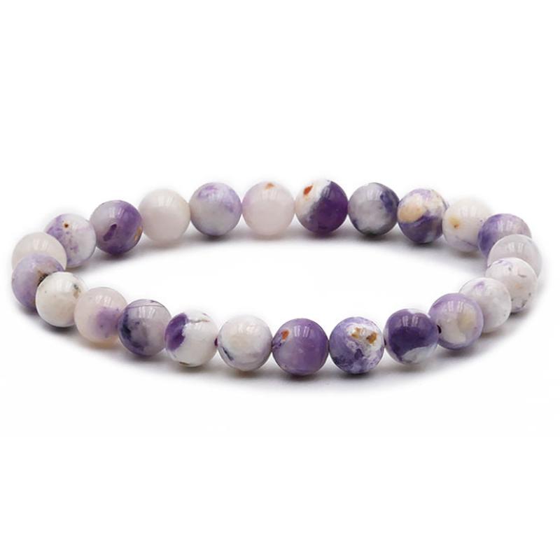 Bracelet tiffany Stone Etats - Unis A+ (boules 7 - 8mm) - La Boite à Cailloux
