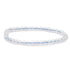 Bracelet topaze bleue Brésil AA (boules 3 - 4mm) - La Boite à Cailloux