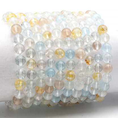 Bracelet topaze multicolore Brésil AA+ (boules 7 - 8mm) - La Boite à Cailloux