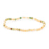 Bracelet tourmaline jaune/verte Brésil A (perles facettées 3mm) - La Boite à Cailloux