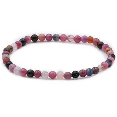 Pulsera turmalina multicolor Brasil A (bolas 3-4mm)