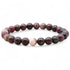 Bracelet tourmaline multicolore Brésil A (boules 7 - 8mm) - La Boite à Cailloux