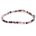 Bracelet tourmaline multicolore Brésil A (perles facettées 3 - 4mm) - La Boite à Cailloux