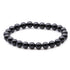 Bracelet tourmaline noire Brésil A (boules 7 - 8mm) - La Boite à Cailloux