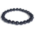 Bracelet tourmaline noire Brésil A (perles facettées 7 - 8mm) - La Boite à Cailloux