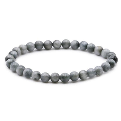 Bracelet tourmaline oeil de chat Afrique du Sud A (boules 5 - 6mm) - La Boite à Cailloux