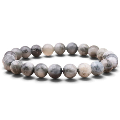 Bracelet tourmaline oeil de chat Afrique du Sud A (boules 7-8mm) - La Boite à Cailloux