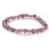 Bracelet tourmaline rose (rubélite) Brésil A (grains 5 - 7mm) - La Boite à Cailloux