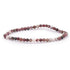 Bracelet tourmaline rose sur quartz Brésil A+ (boules 3 - 4mm) - La Boite à Cailloux