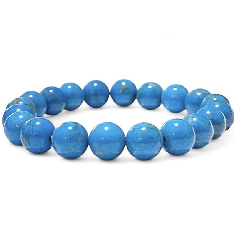 Bracelet turquenite Chine A (boules 10mm) - La Boite à Cailloux