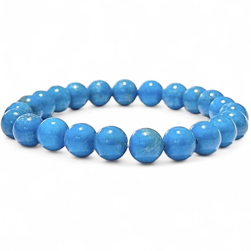 Bracelet turquenite Chine A (boules 7 - 8mm) - La Boite à Cailloux