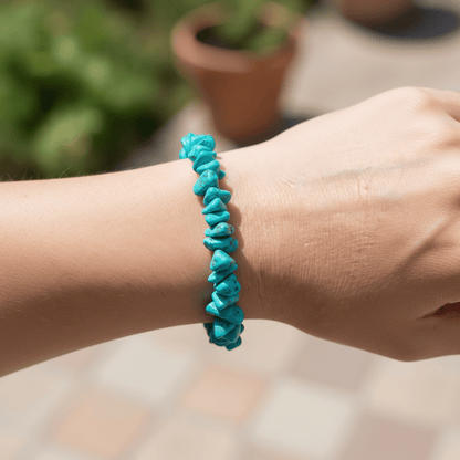 Bracelet turquenite Chine A (perles baroques) - La Boite à Cailloux