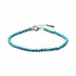 Bracelet turquenite perles facettées argent 925 - La Boite à Cailloux