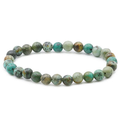 Pulsera de turquesa de África A (cuentas de 5-6 mm)