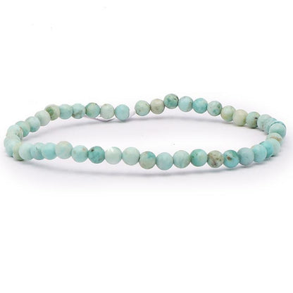 Bracelet turquoise Pérou A (boules 3 - 4mm) - La Boite à Cailloux