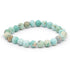 Bracelet turquoise Pérou A (boules 7 - 8mm) - La Boite à Cailloux