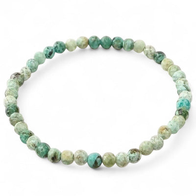 Pulsera de turquesas Perú A (cuentas facetadas 3-4mm)