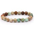 Bracelet turquoise Pérou AB (boules 8,5 - 9,5mm) - La Boite à Cailloux