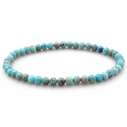 Bracelet turquoise Tibet A+ (boules 3 - 4mm) - La Boite à Cailloux