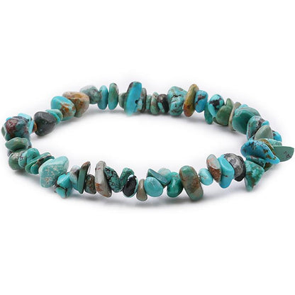 Bracelet turquoise Tibet A+ (perles baroques) - La Boite à Cailloux