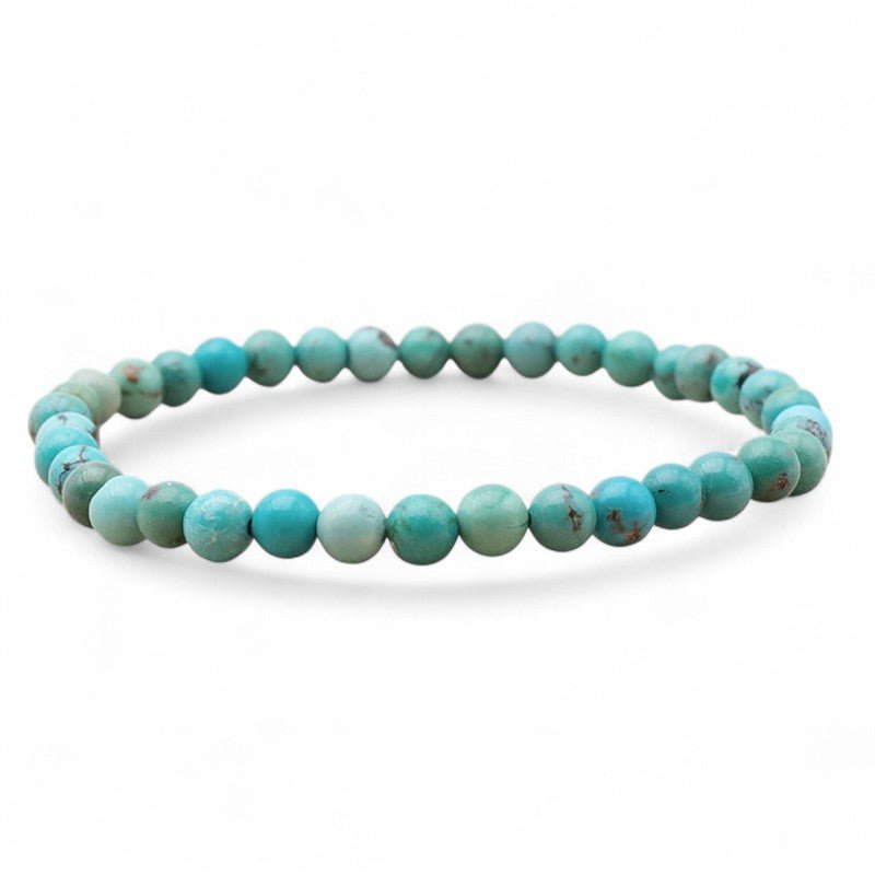 Bracelet turquoise Tibet AA (boules 3 - 4mm) - La Boite à Cailloux