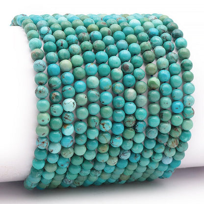 Bracelet turquoise Tibet AA (boules 3 - 4mm) - La Boite à Cailloux