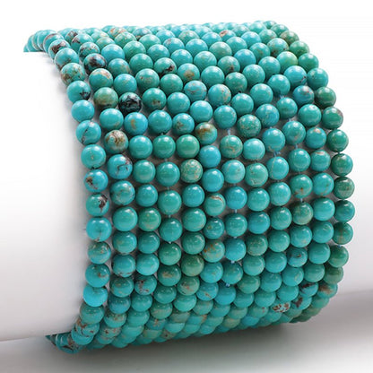 Bracelet turquoise Tibet AA (boules 5 - 6mm) - La Boite à Cailloux