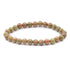 Bracelet unakite Afrique du Sud A (boules 5 - 6mm) - La Boite à Cailloux
