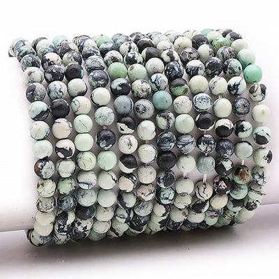 Bracelet variscite Russie AA (boules 5-6mm)