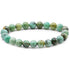 Bracelet variscite Russie AA (boules 7 - 8mm) - La Boite à Cailloux