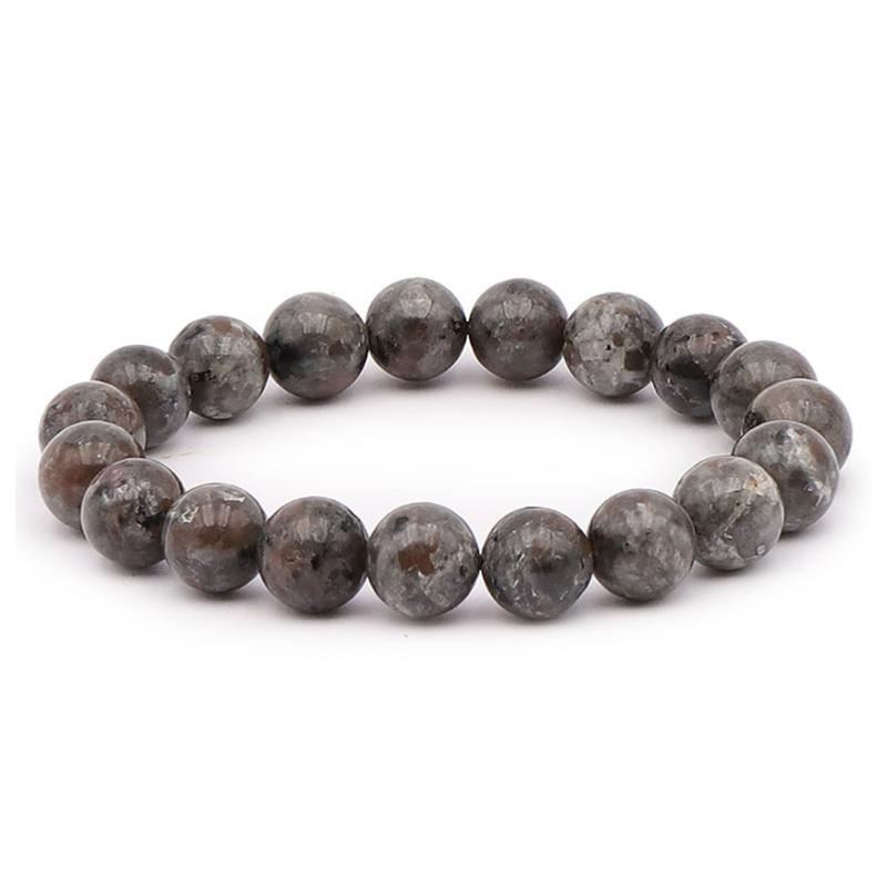 Bracelet yooperlite Russie A (boules 10mm) - La Boite à Cailloux