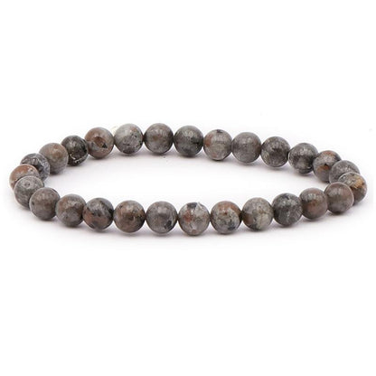Bracelet yooperlite Russie A (boules 6 - 7mm) - La Boite à Cailloux
