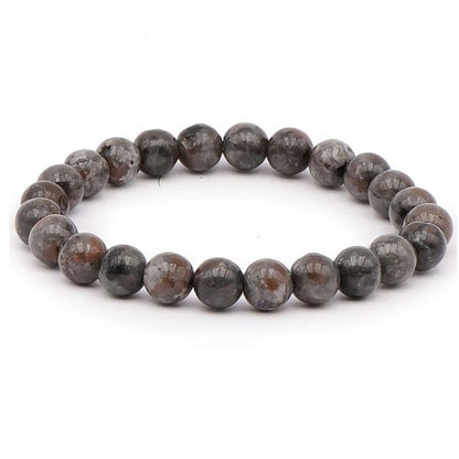 Bracelet yooperlite Russie A (boules 7 - 8mm) - La Boite à Cailloux