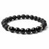 Bracelet "Zodiac" Scorpion - Pierre de lave - Onyx Brésil AA (boules 8mm) - La Boite à Cailloux