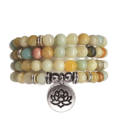 Pulsera/collar bolas de amazonita esmerilada 6mm (eternity Beads)