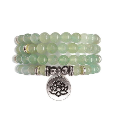 Green aventurine bracelet/necklace 6mm balls (eternity beads)