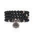 Bracelet/collier onyx boules 6mm (perles d&