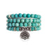 Bracelet/collier turquenite boules 6mm (perles d&