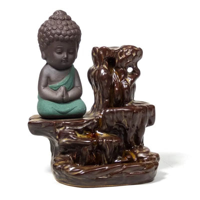 Small Buddha backflow incense burner